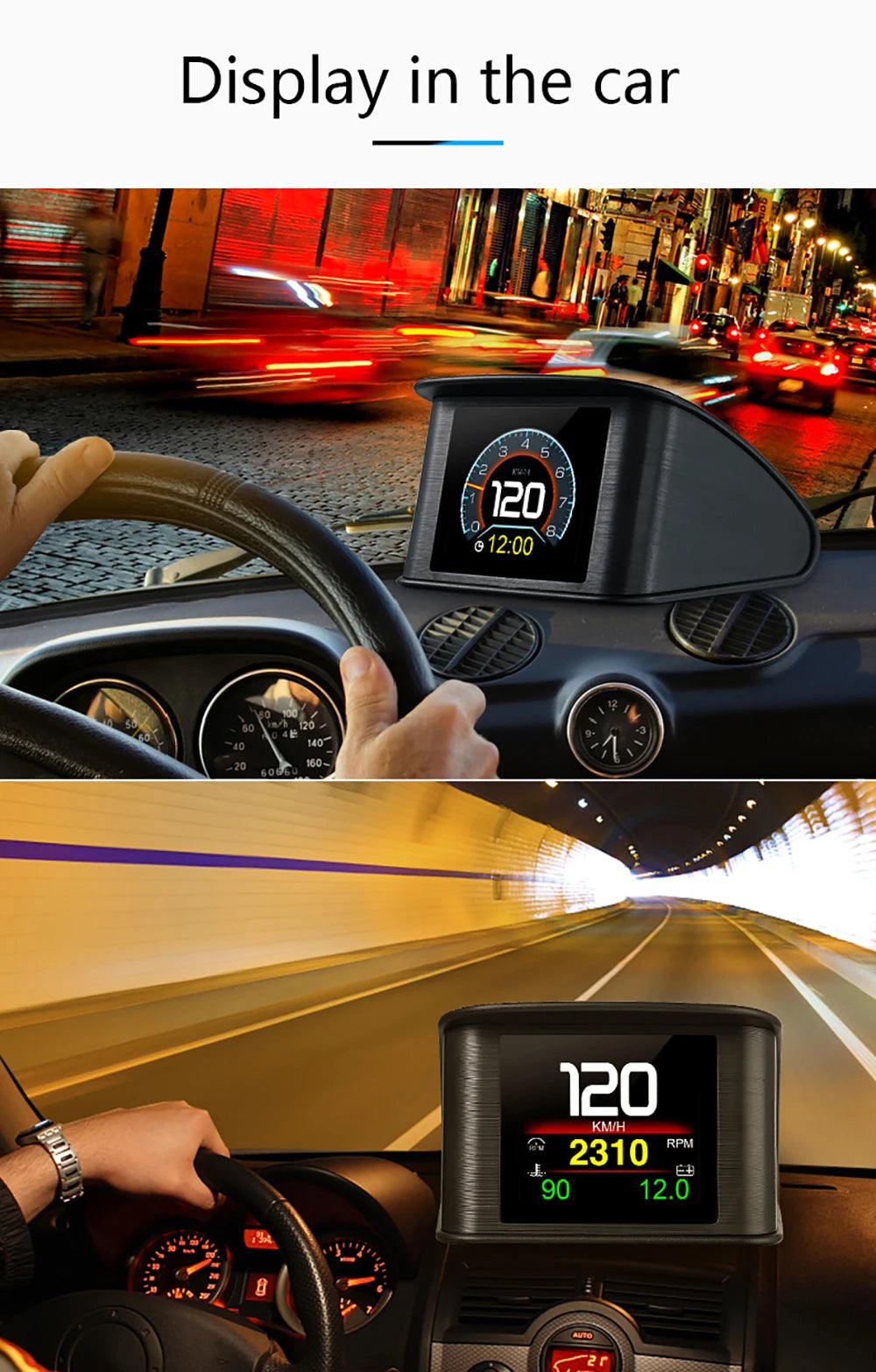 OBD2 Digital Speedometer P10 PRO Head Up Display Smart Car Computer