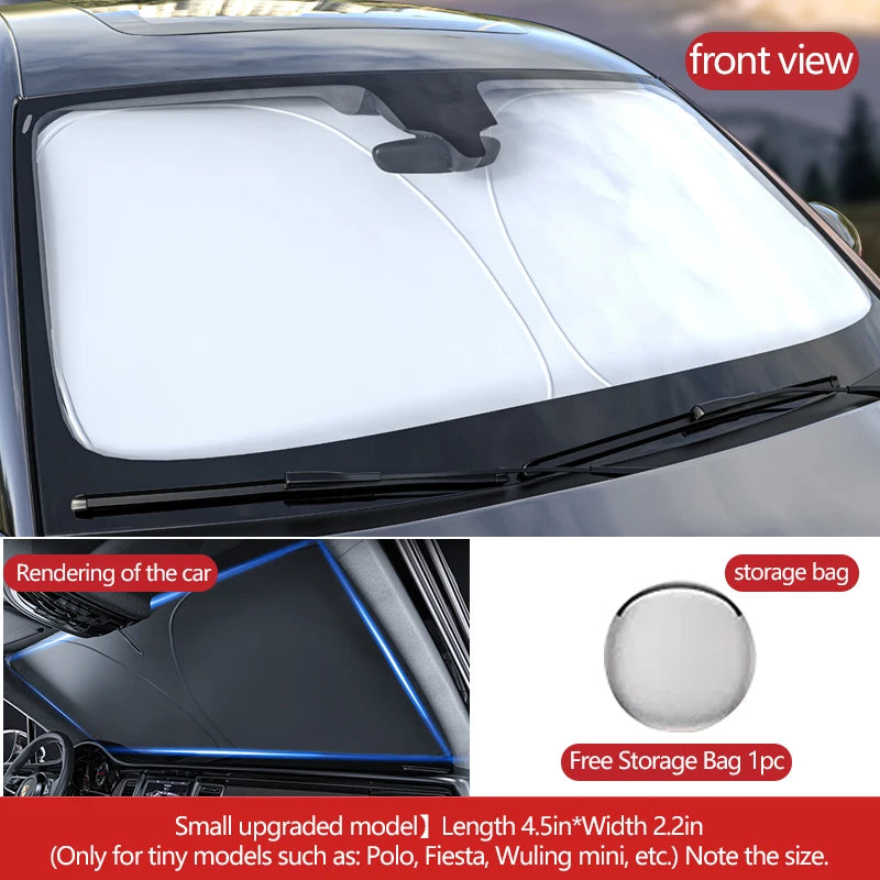 Car Windshield Sunshade Umbrella - UV Reflection Foldable Parasol