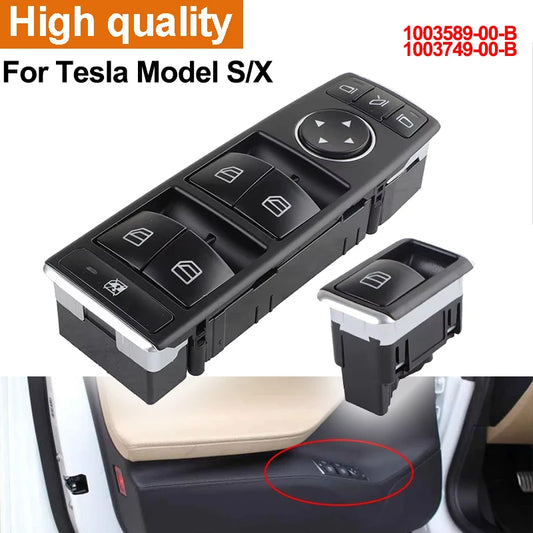Tesla Model S/X Power Window Switch 2012-2020 - Left Electric Door Control Button 1003589-00-B