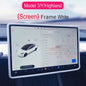 Tesla Model 3 Y Highland Screen Protector Frame - Display Cover Screen Frame White
