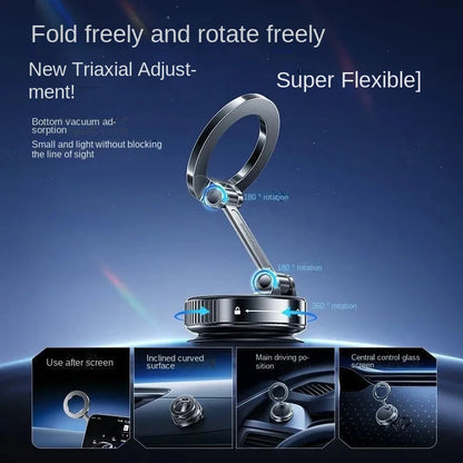 Foldable Vacuum Magnetic Car Phone Holder 2025 - Suction Cup Navigation Mount