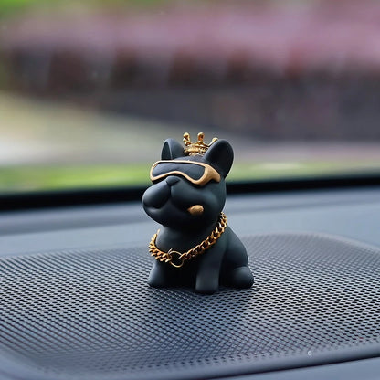 Resin Bully Dog Car Interior Decoration - Center Console Ornament