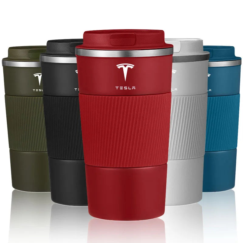 Tesla Stainless Steel Thermal Mug - Coffee Cup for Model 3/S/X/Y Cybertruck