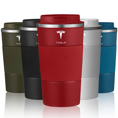Tesla Stainless Steel Thermal Mug - Coffee Cup for Model 3/S/X/Y Cybertruck