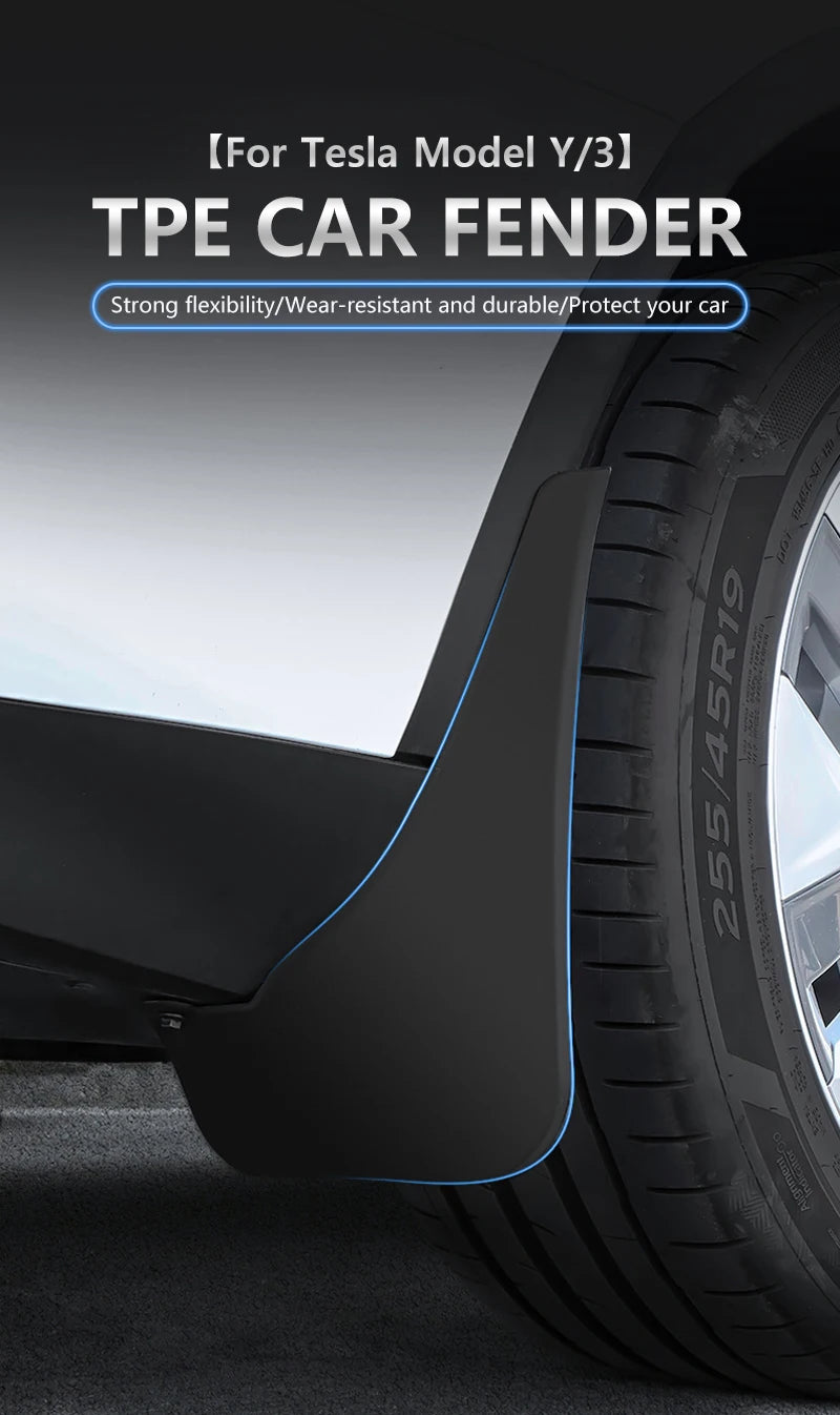 NovaAcc Tesla Mud Flaps - Model Y 2017-2024 & Model 3 Highland