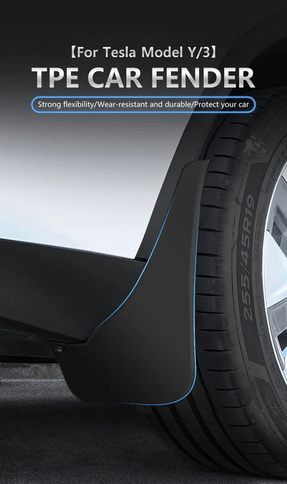 NovaAcc Tesla Mud Flaps - Model Y 2017-2024 & Model 3 Highland