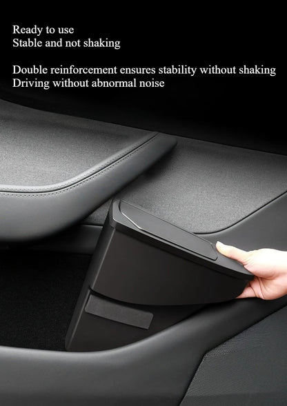 Tesla Model Y Juniper Front Door Storage - Multi-Functional Trash Can 2025