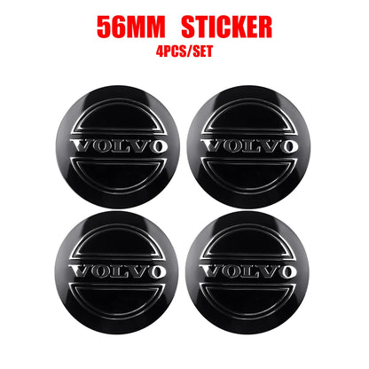 Volvo Wheel Center Stickers 56mm - Hub Cap Decals for R-Design Models