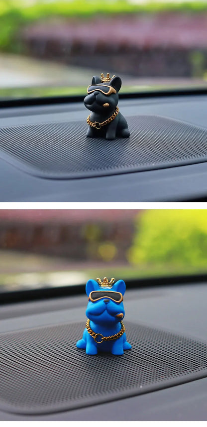 Resin Bully Dog Car Interior Decoration - Center Console Ornament