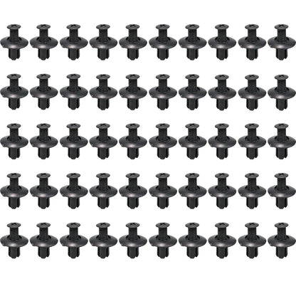 8mm Plastic Rivets Fasteners - Car Bumper Fender Clips 30PCS Black