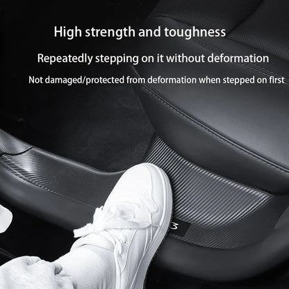 Tesla Model 3/Y Door Sill Protector - Anti-Kick Threshold Strip Guard
