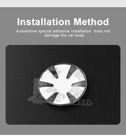 Carbon Fiber Engine Start Stop Button Cover for Renault Models