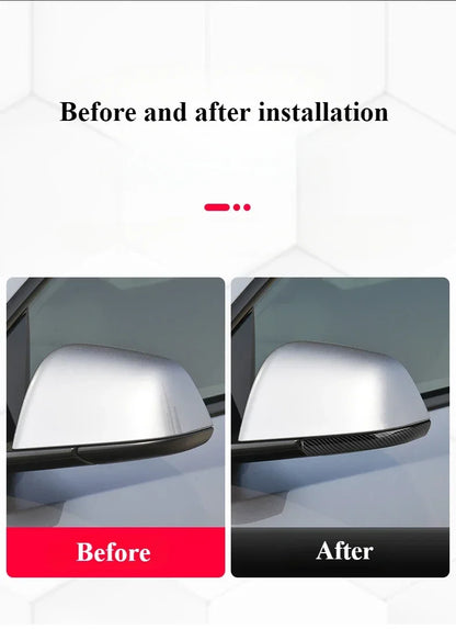 Tesla Model Y 3 Rearview Mirror Anti-Collision Strips - ABS Trim Cover