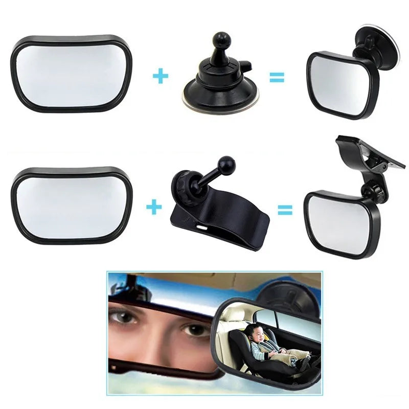 Baby Car Mirror - Adjustable Rear Seat Child Monitor