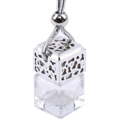 Car Air Freshener Perfume Bottle Pendant - Essential Oils Glass