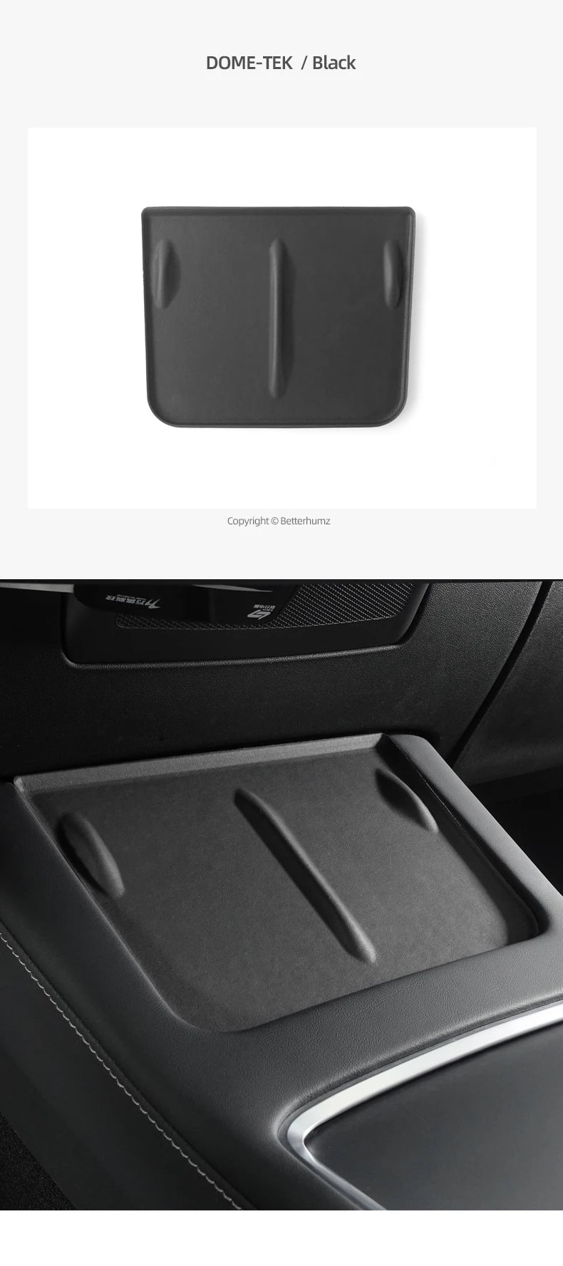 Tesla Model Y Model 3 Carbon Fiber Console - Wireless Charging