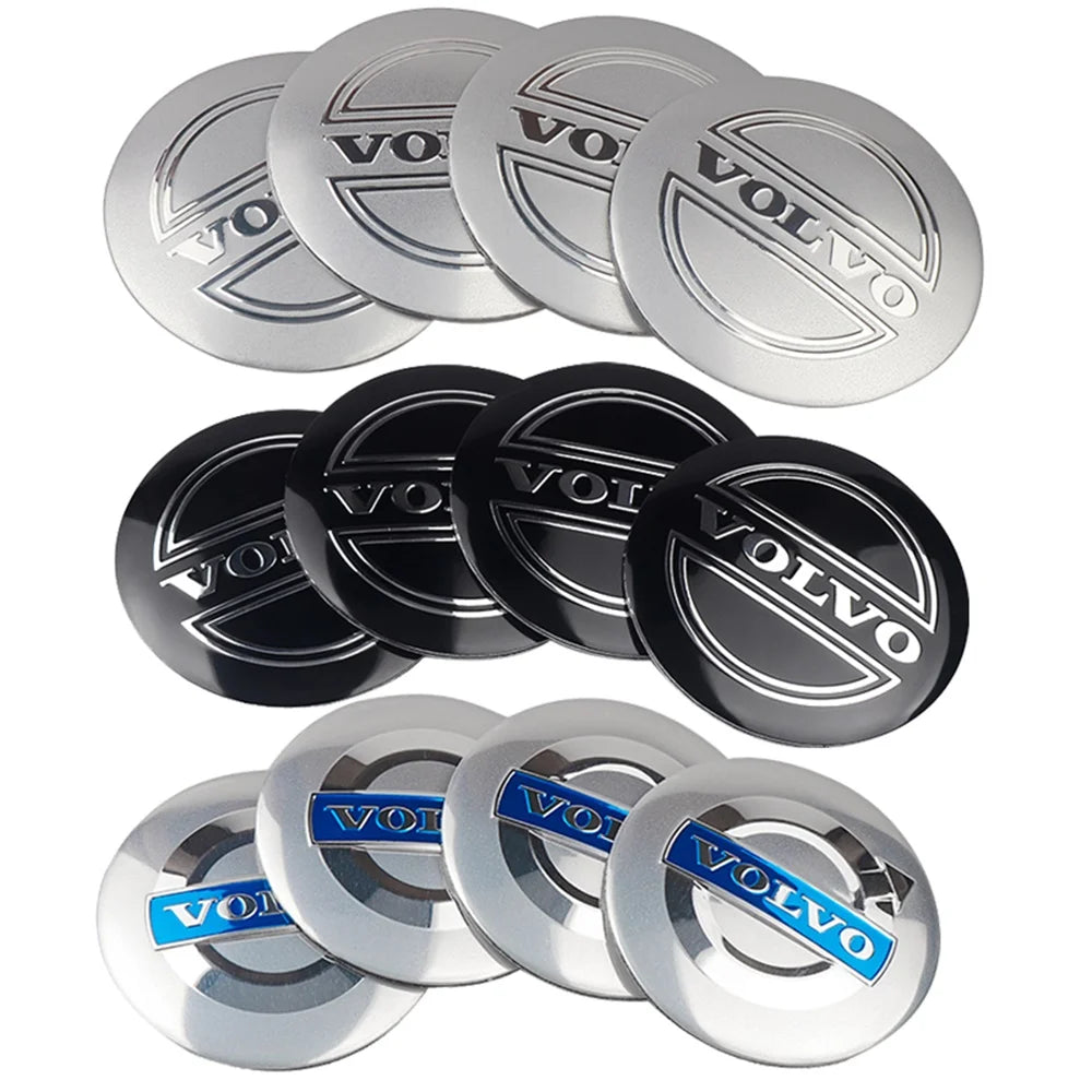 Volvo Wheel Center Stickers 56mm - Hub Cap Decals for R-Design Models