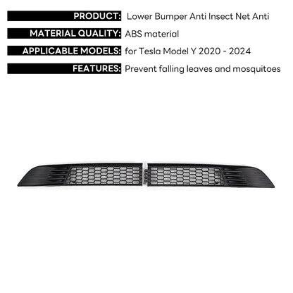 Tesla Model Y Bumper Grille Cover 2020-2025 Anti Insect Dust Protection Kit