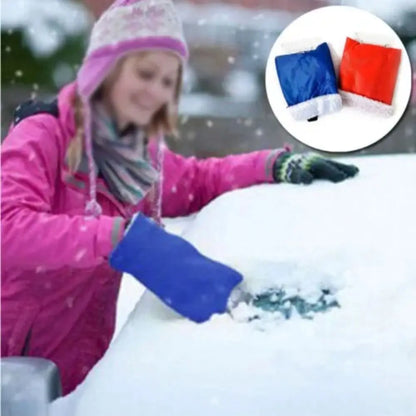 Car Ice Scraper Glove - Waterproof Snow Removal Handheld Tool