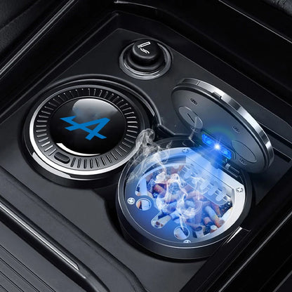 Portable Luminous Car Ashtray - Alpine Ceramic Liner