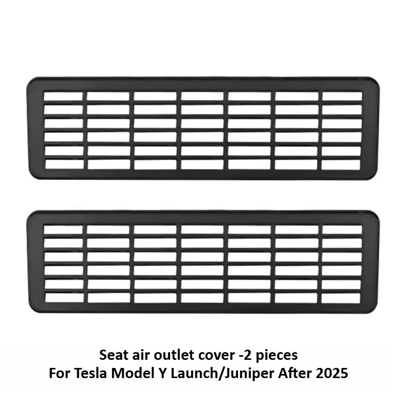 Tesla Model Y Juniper 2025+ Rear Air Conditioning Outlet Mesh Net - Under Seat AC Protection Cover