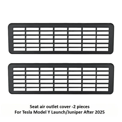 Tesla Model Y Juniper 2025+ Rear Air Conditioning Outlet Mesh Net - Under Seat AC Protection Cover