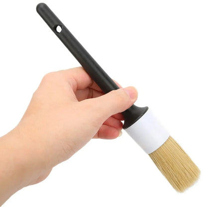 Car Detailing Brush Set - 3 Piece Cleaning Kit with Sponges & Towels