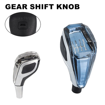 Universal Crystal LED Gear Shift Knob - 5 Speed with Lights