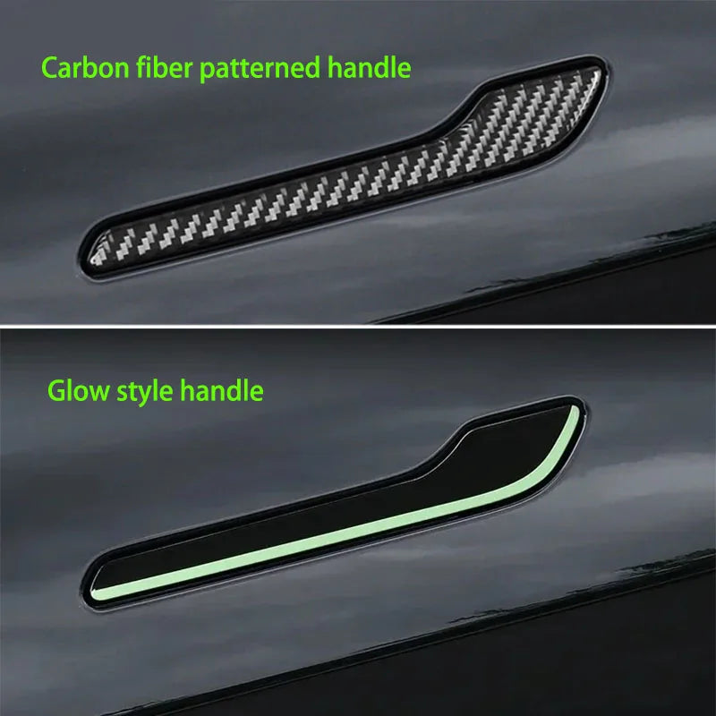 Tesla Model 3 Y Door Handle Stickers - Anti-Scratch Luminous