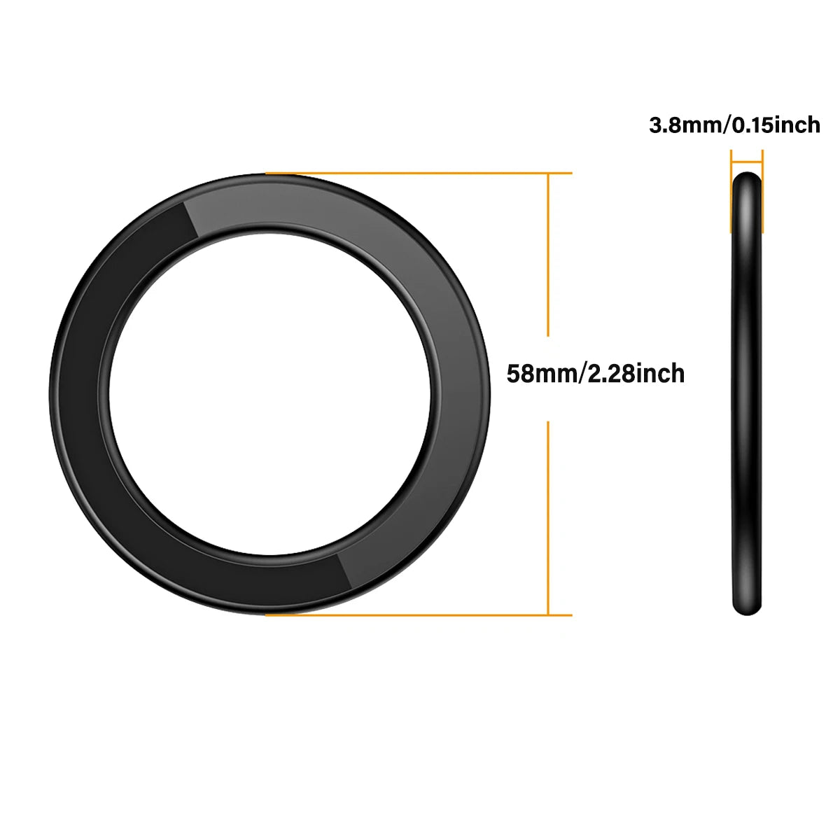 Magnetic Ring Holder for iPhone 14/13/12 - MagSafe Car Phone Stand Gold