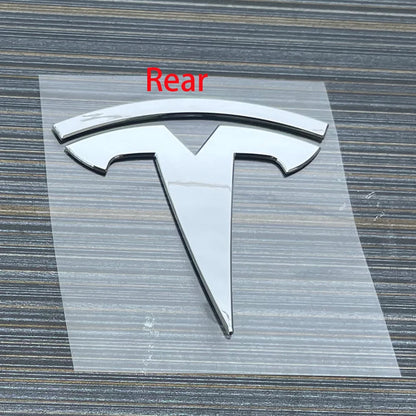 Tesla Logo Badge - Front Hood & Rear Trunk Emblem for Model 3/Y