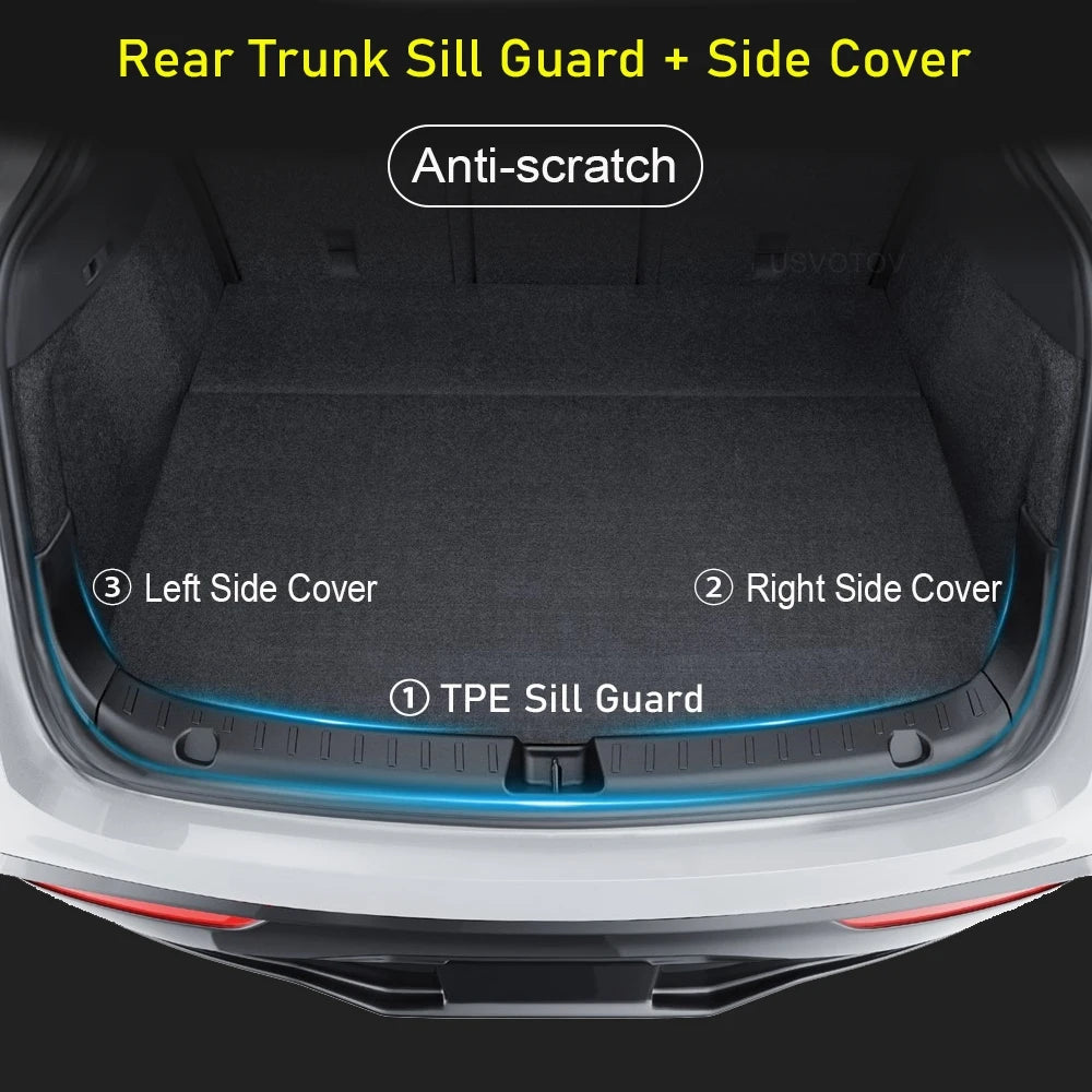 Tesla Model Y 3 Trunk Sill Guard - Juniper Cargo Mat Bumper Protector