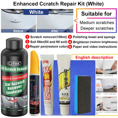 Car Scratch Remover & Paint Care Tool - Auto Swirl Repair Polishing Compound
