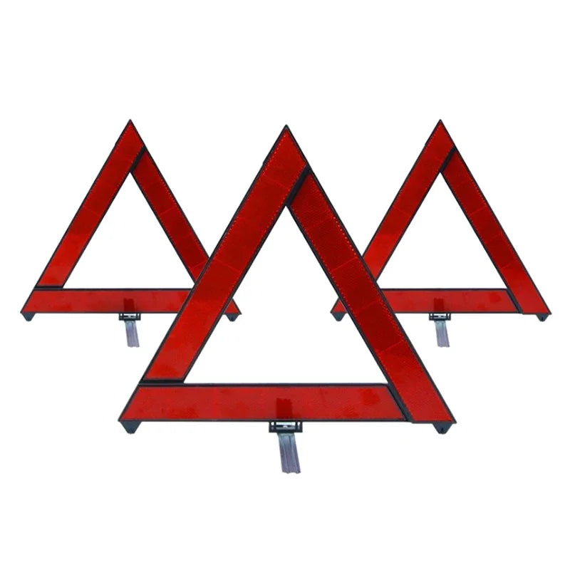 Car Emergency Warning Triangle - Foldable Reflective Safety Sign