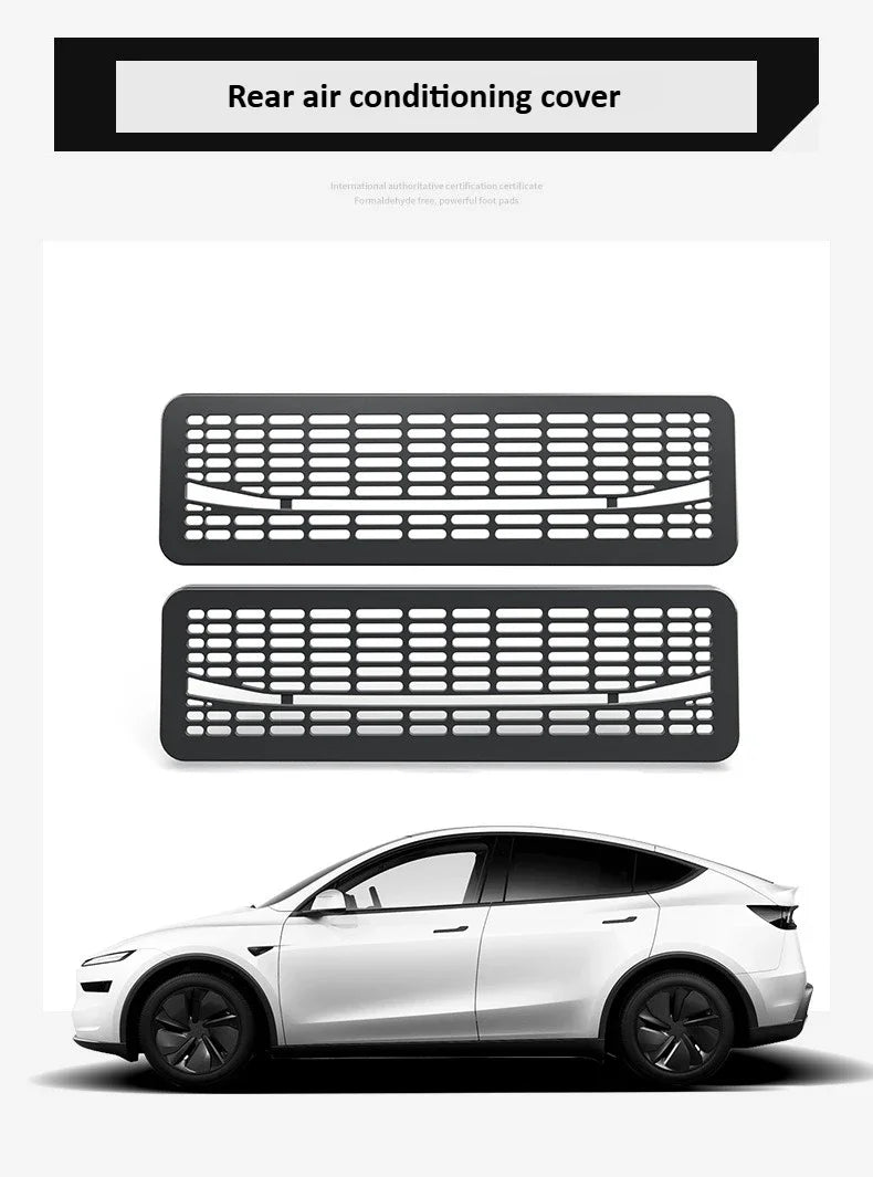 Tesla Model Y Juniper 2025+ Rear Air Conditioning Outlet Mesh Net - Under Seat AC Protection Cover