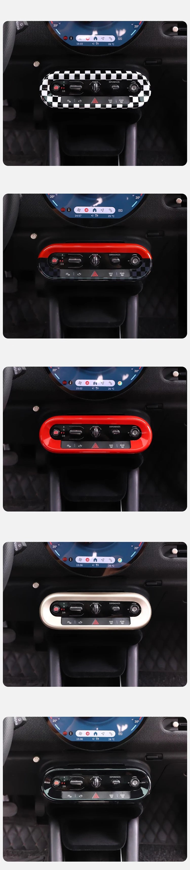 Car Central Control Button Frame Sticker - Mini Countryman 2024-2025
