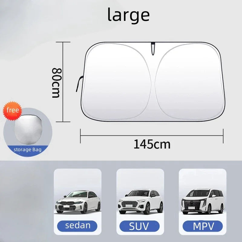 Car Windshield Sun Shade Cover - UV Protection for Car Truck SUV
