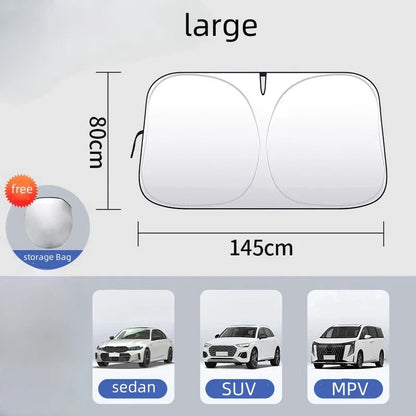 Car Windshield Sun Shade Cover - UV Protection for Car Truck SUV