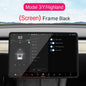 Tesla Model 3 Y Highland Screen Protector Frame - Display Cover Screen Frame Black