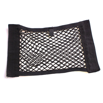Universal Car Storage Net - Elastic Mesh Organizer for Back Seat & Trunk with Magic Sticker Installation