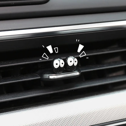 Cute Black Elf Car Interior Decoration Set - Rearview Mirror Ornaments