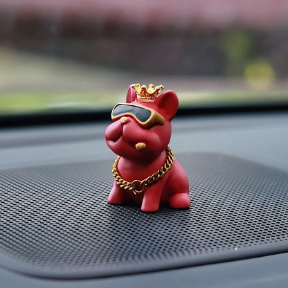 Resin Bully Dog Car Interior Decoration - Center Console Ornament