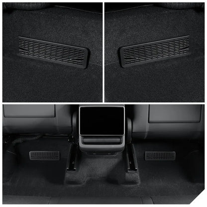 Tesla Model Y Juniper 2025+ Rear Air Conditioning Outlet Mesh Net - Under Seat AC Protection Cover