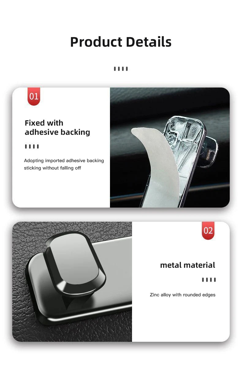 Volvo Car Interior Storage Hooks - Zinc Alloy Accessories for XC90 V90 V60