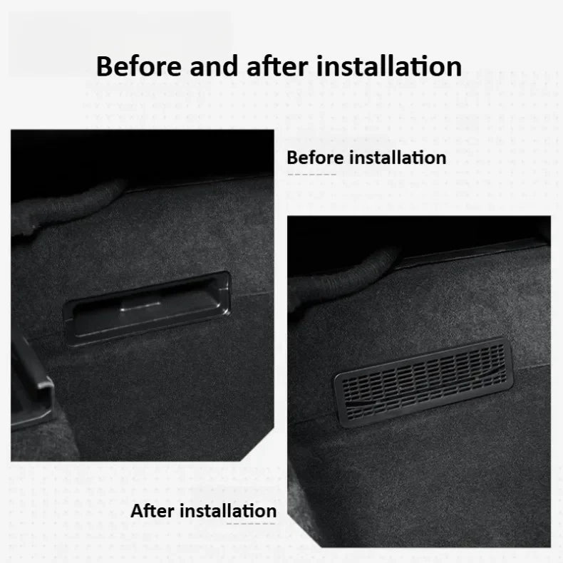 Tesla Model Y Juniper 2025+ Rear Air Conditioning Outlet Mesh Net - Under Seat AC Protection Cover