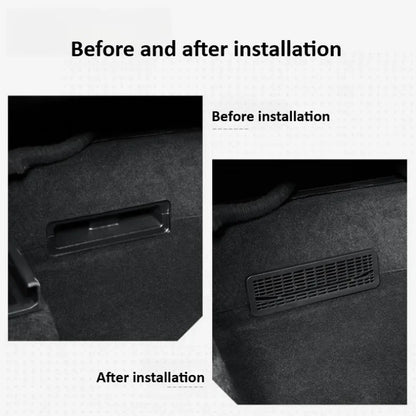 Tesla Model Y Juniper 2025+ Rear Air Conditioning Outlet Mesh Net - Under Seat AC Protection Cover