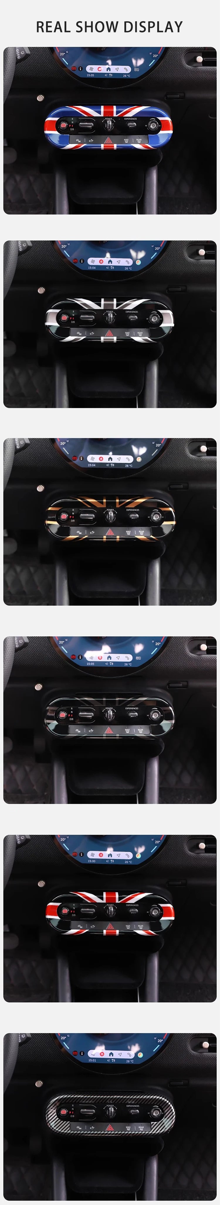 Car Central Control Button Frame Sticker - Mini Countryman 2024-2025