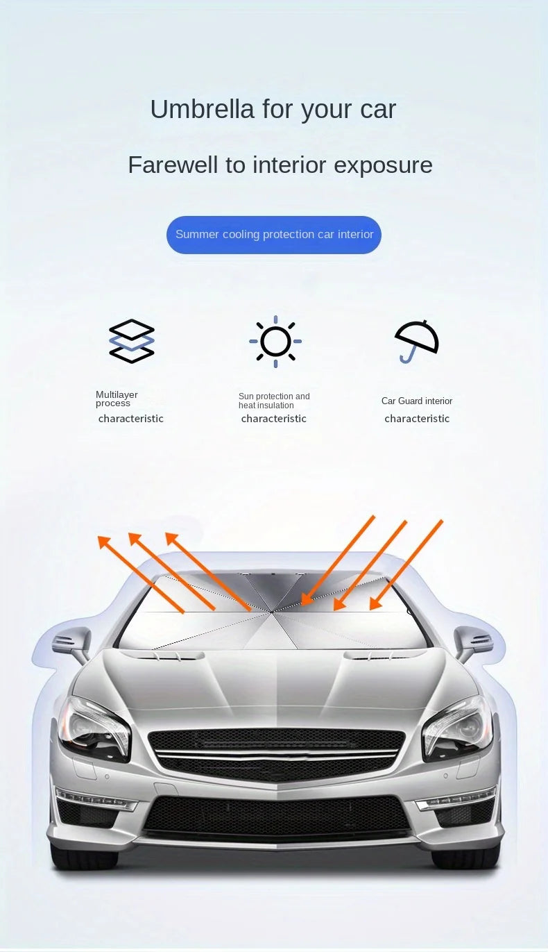 Car Windshield Sunshade - Premium UV Protection Sun Visor