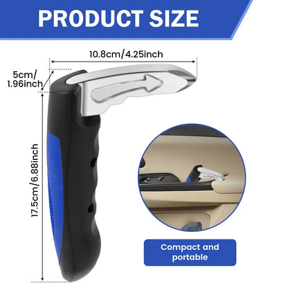 Car Door Assist Handle 2-in-1 - Multi-Function Window Breaker Support