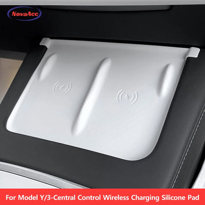NovaAcc Silicone Wireless Charging Pad - Tesla Model 3 Y 2021-2023